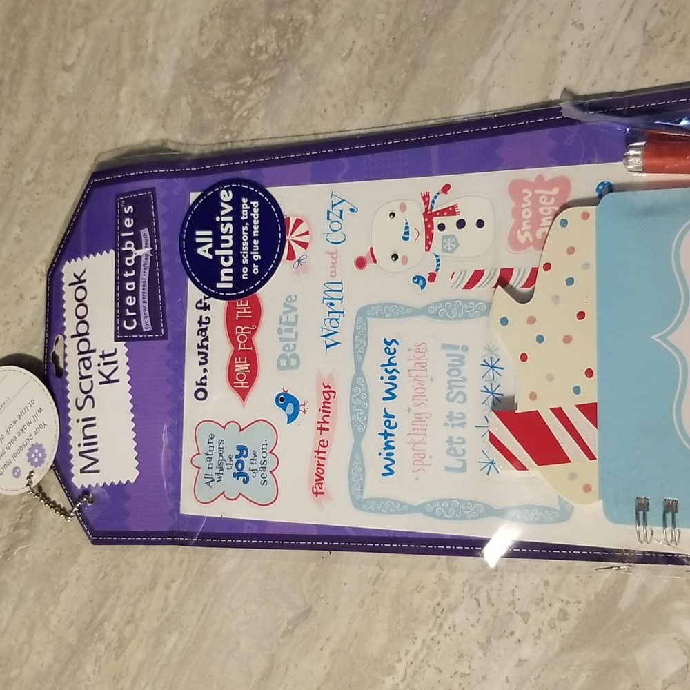 New Creatables Mini scrapbook kit